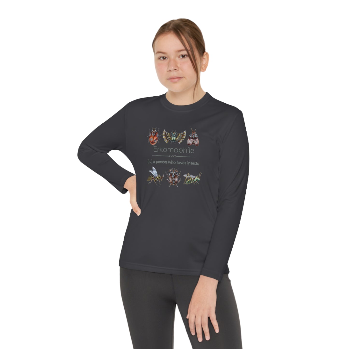 Entomophile II - Lover of Insects and Bugs Youth Long Sleeve Competitor Tee
