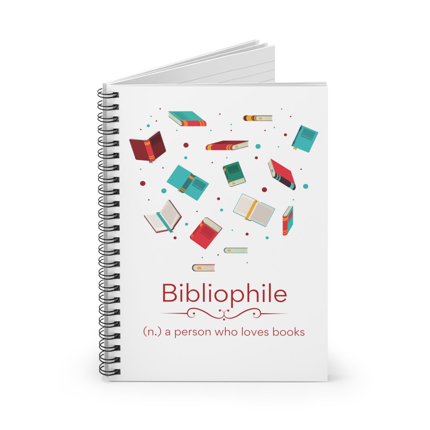 Bibliophile Spiral Notebook - Ruled Line
