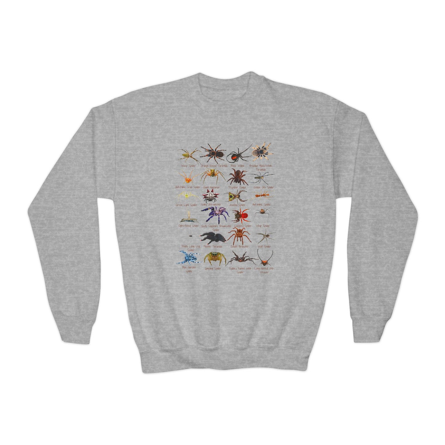 Stupendous Spiders Youth Crewneck Sweatshirt