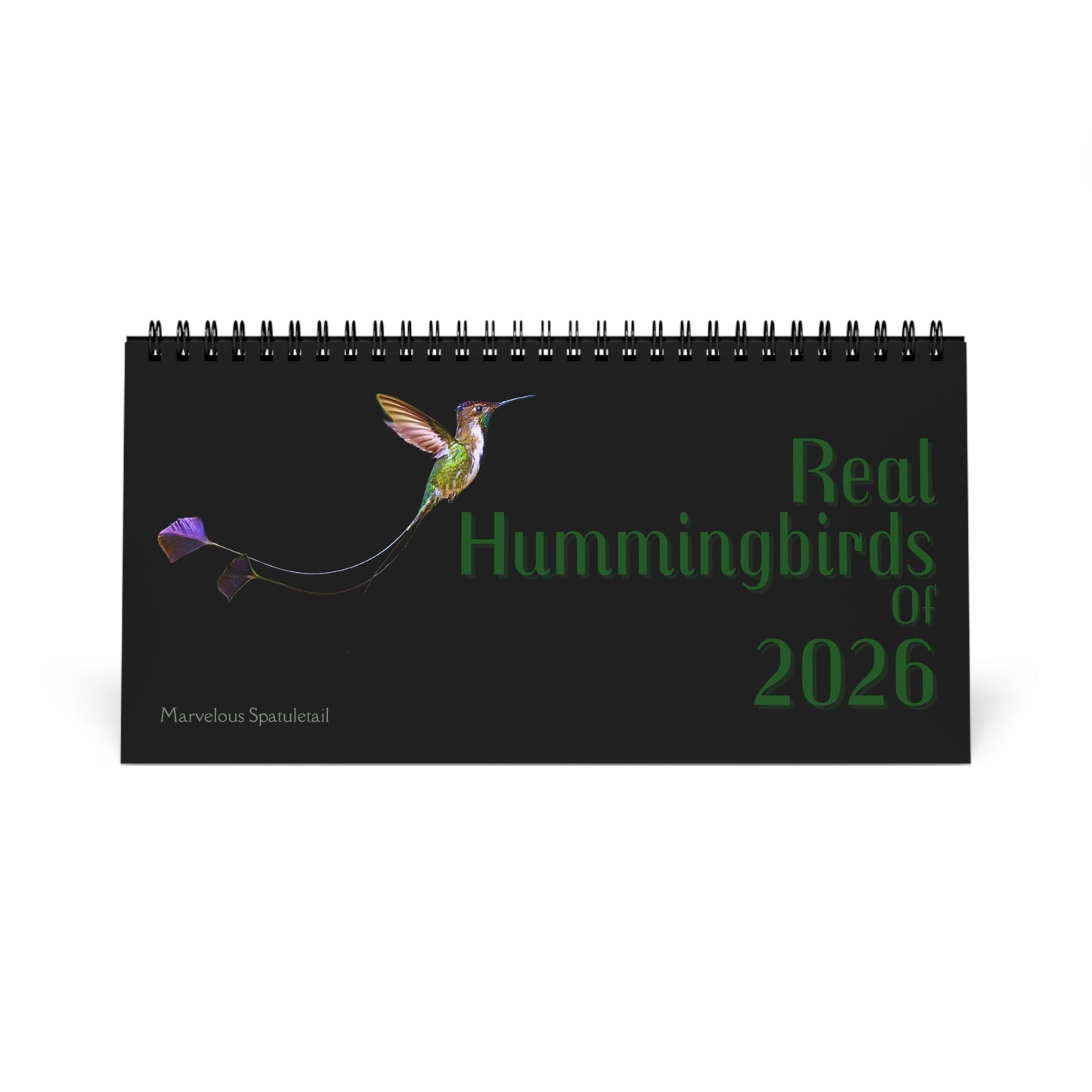 Real Hummingbirds of 2026 Desktop Calendar