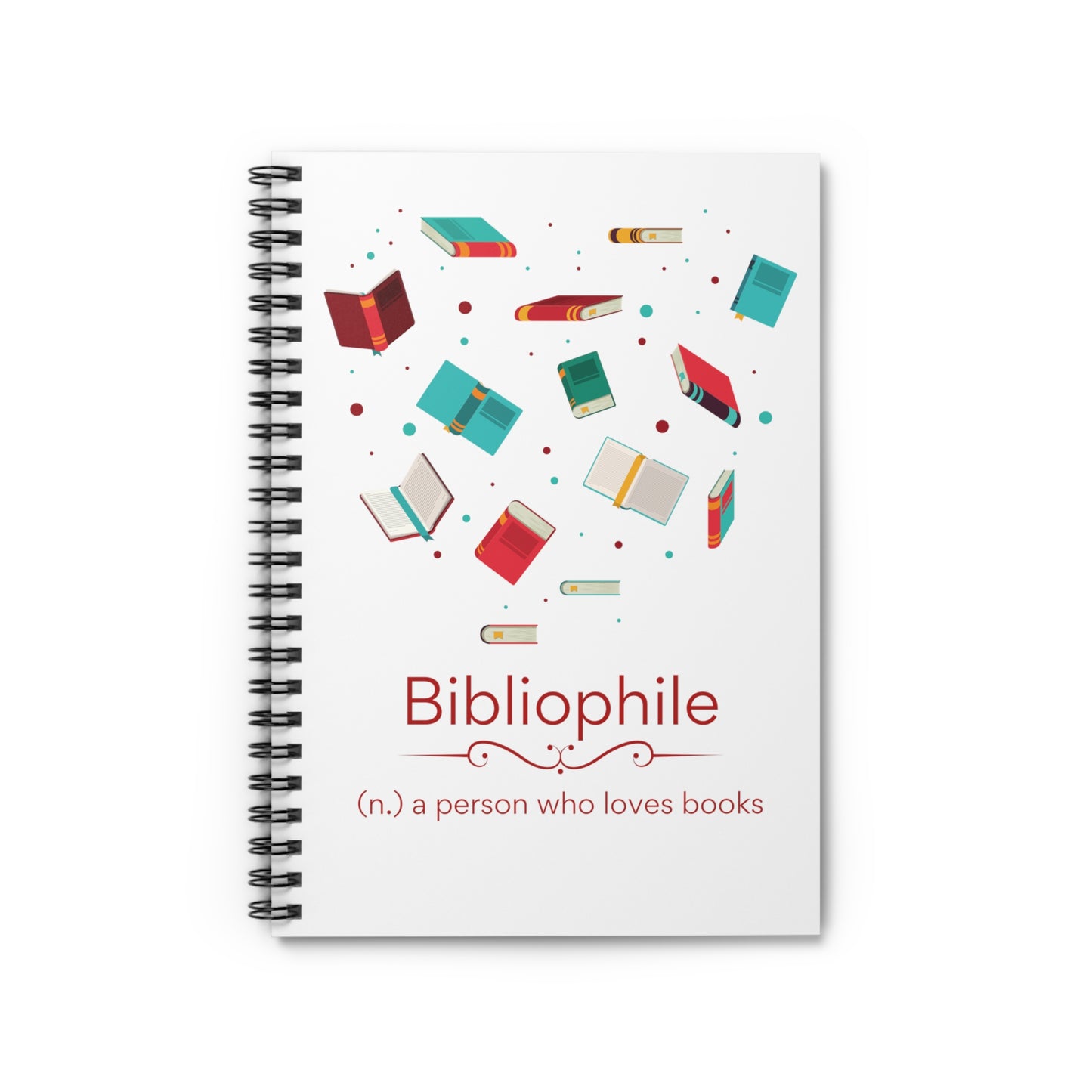 Bibliophile Spiral Notebook - Ruled Line