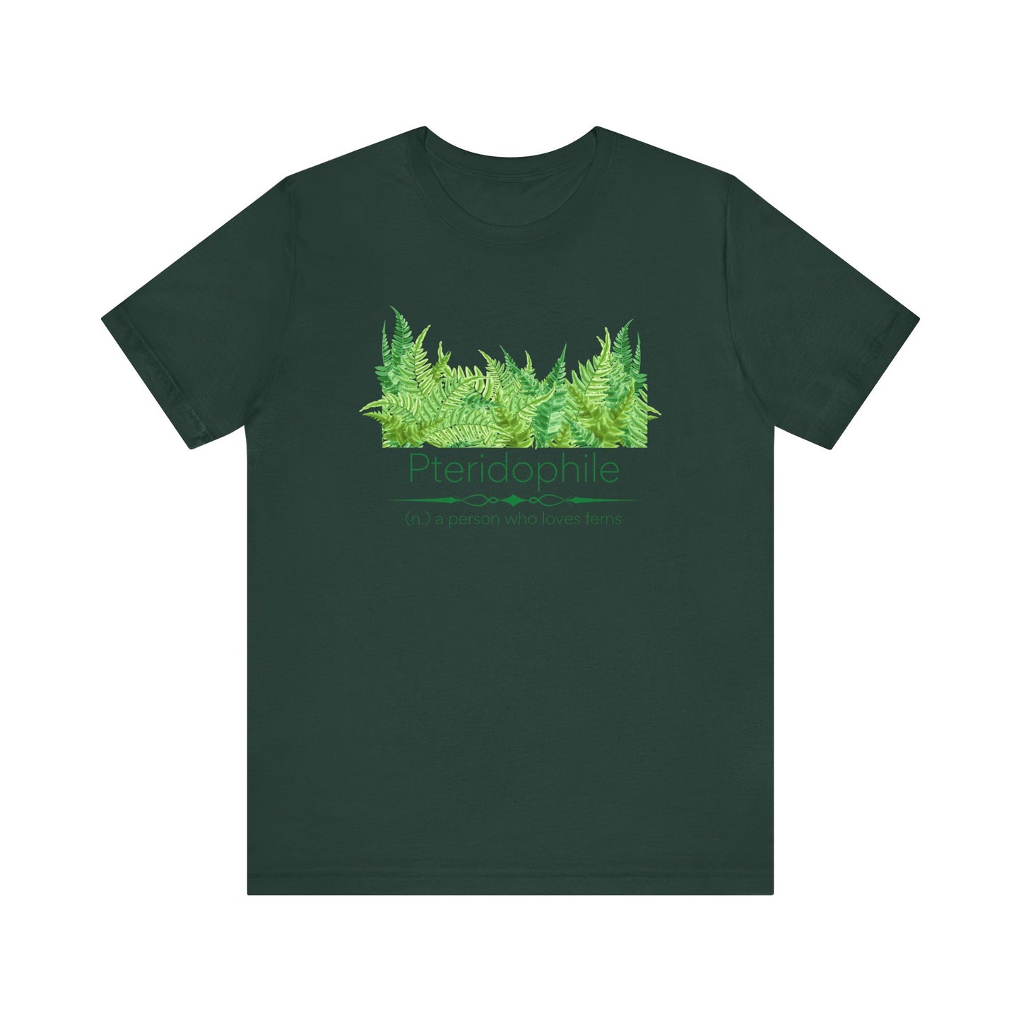 Pteridophile - fern lover T-shirt