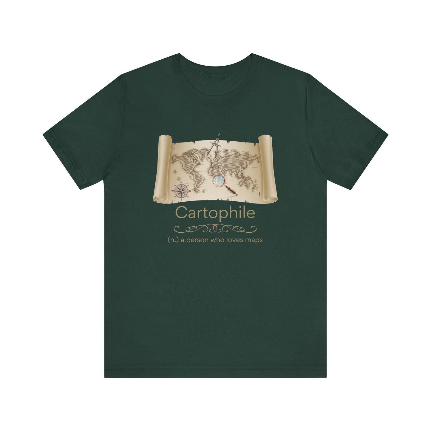 Cartophile - map lover T-shirt