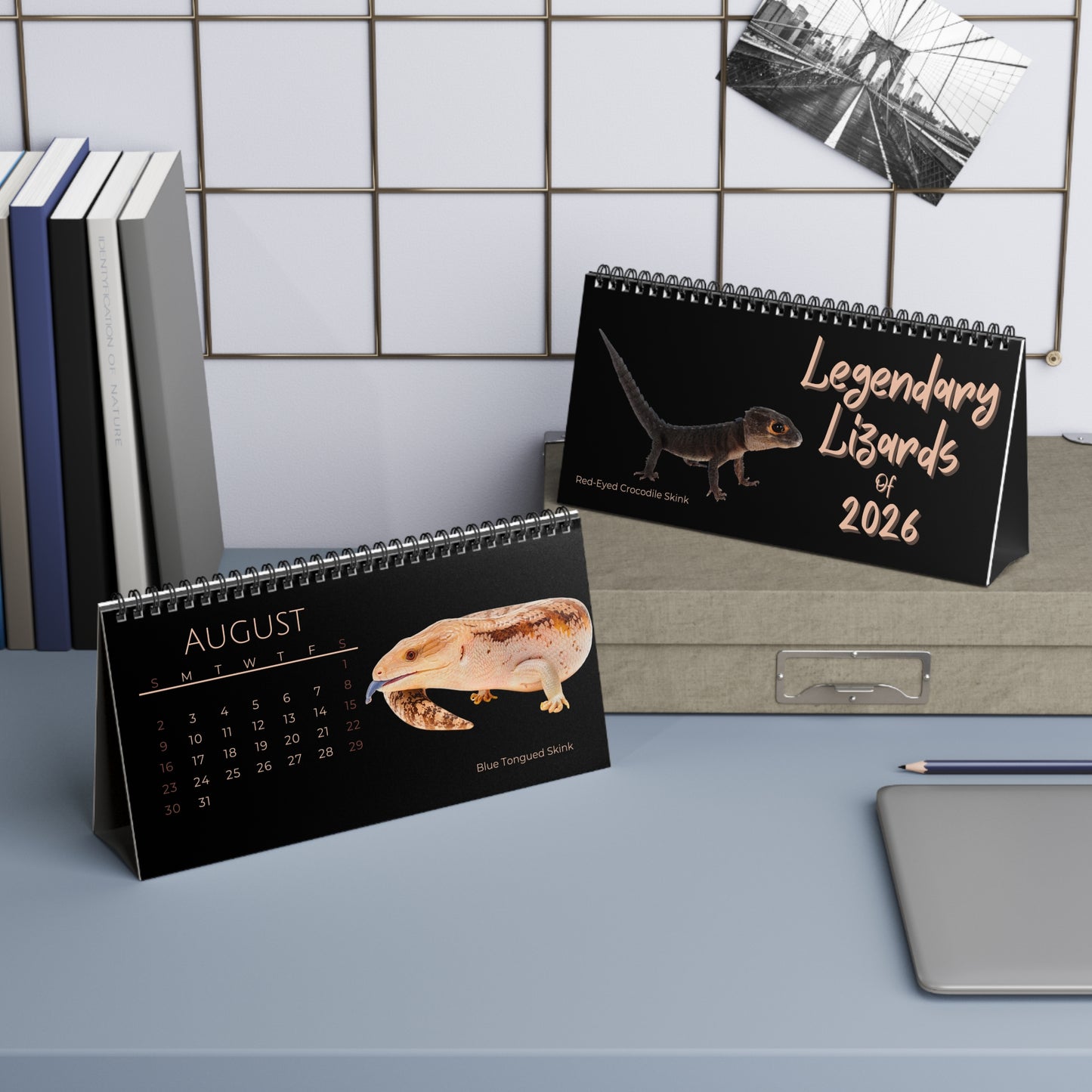 Legendary Lizards of 2026 Desktop Calendar