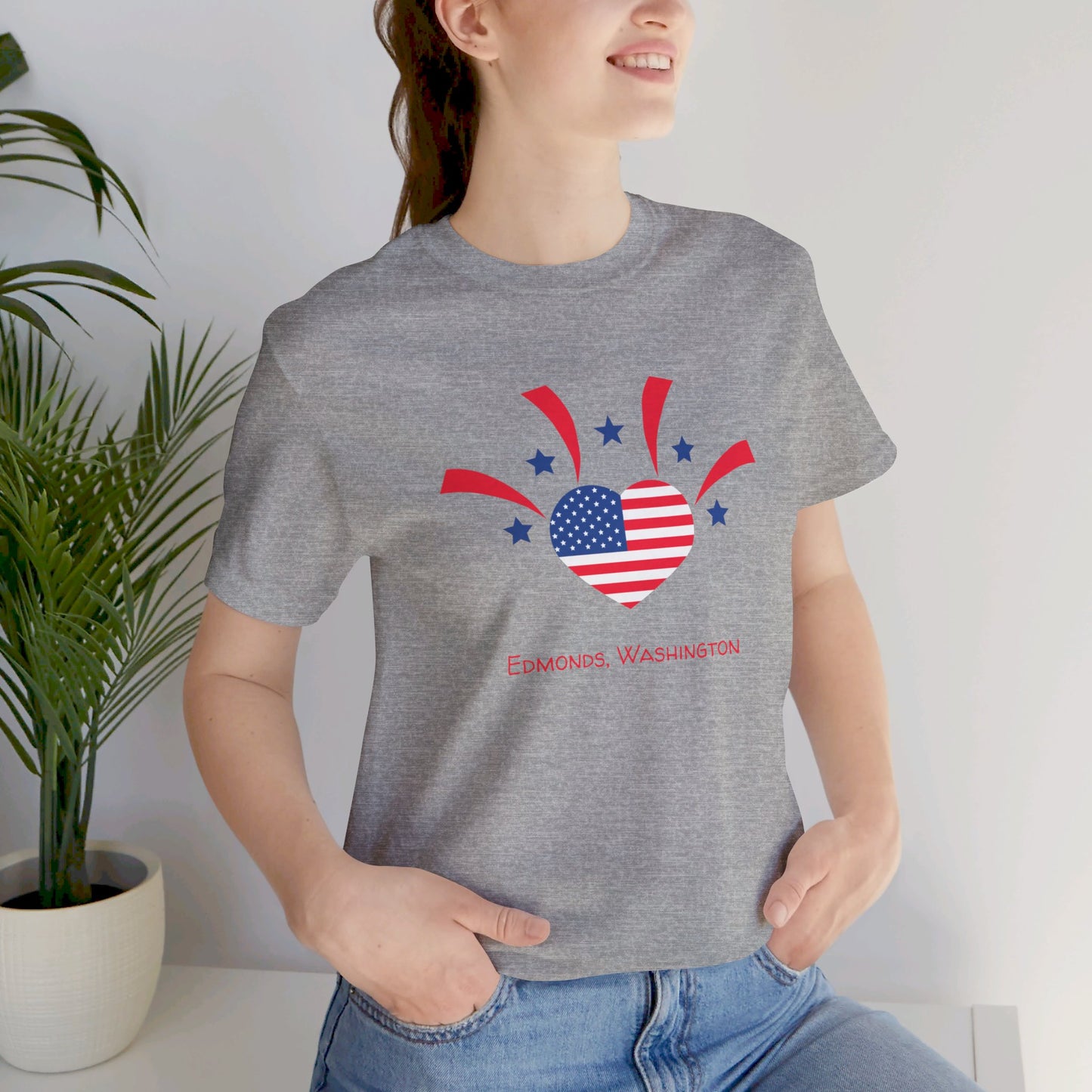 Edmonds USA Heart T-shirt