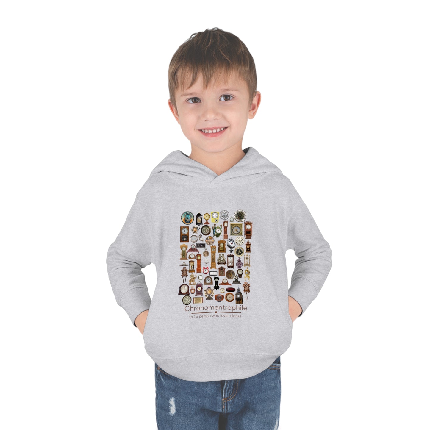 Chronomentrophile - lover of clocks Toddler Pullover Fleece Hoodie