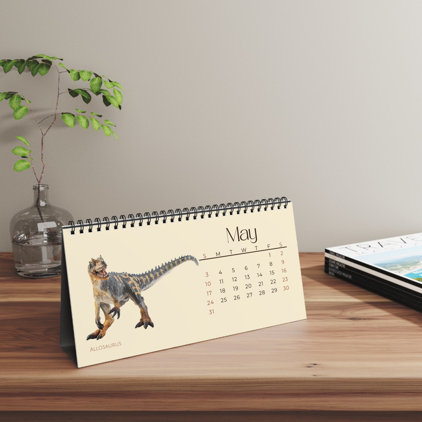 Dominating Dinosaurs of 2026 Desktop Calendar