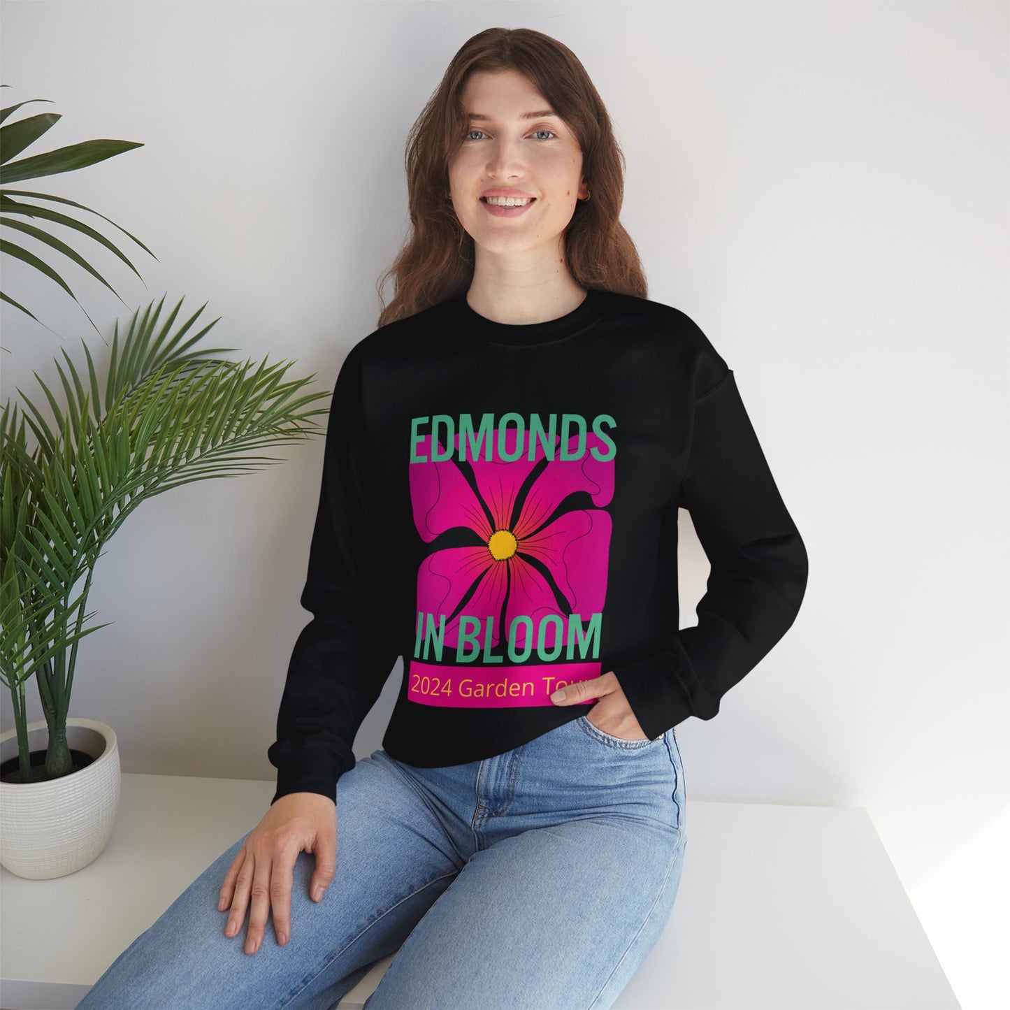Edmonds in Bloom 2024 Garden Tour Unisex Heavy Blend™ Crewneck Sweatshirt