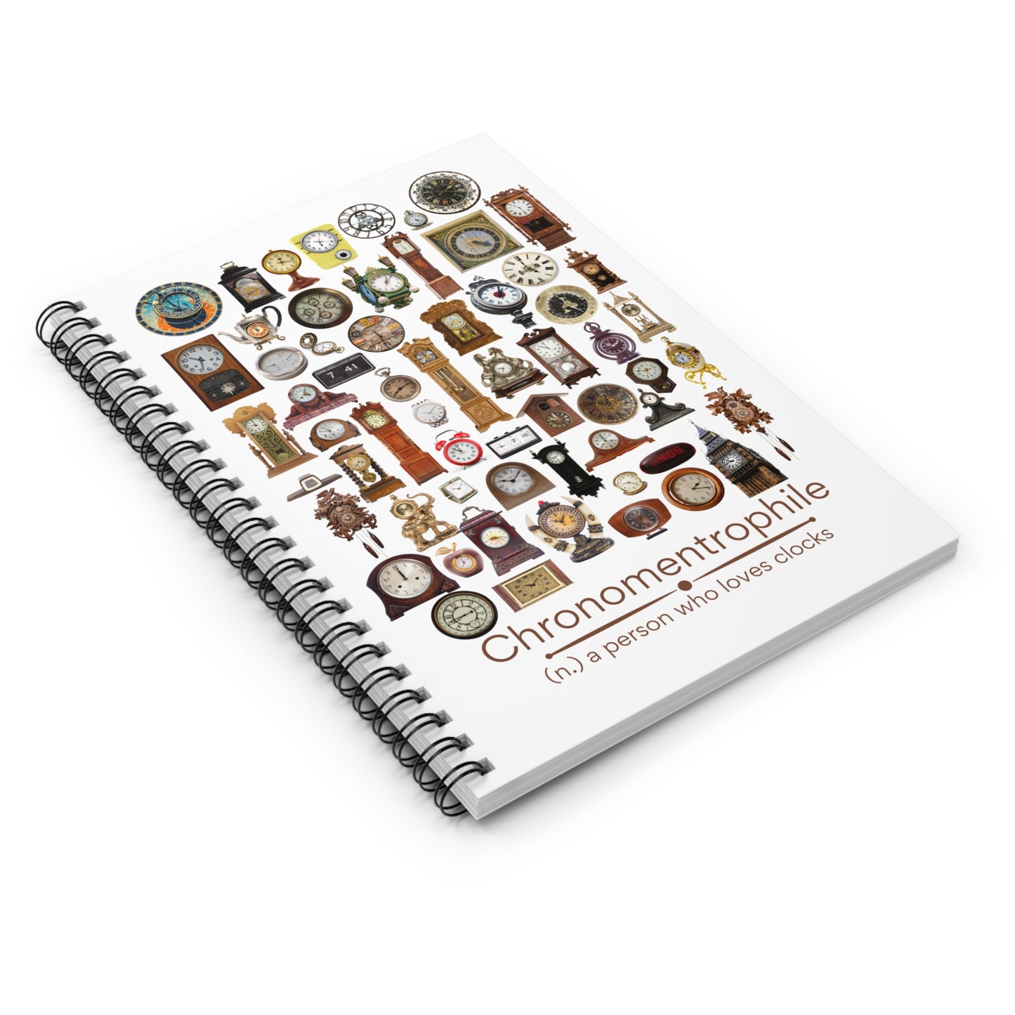 Chronomentrophile (Realistic) Spiral Notebook - Ruled Line