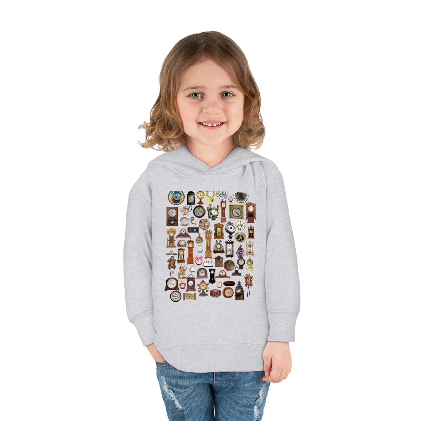 All the Clocks Toddler Pullover Fleece Hoodie