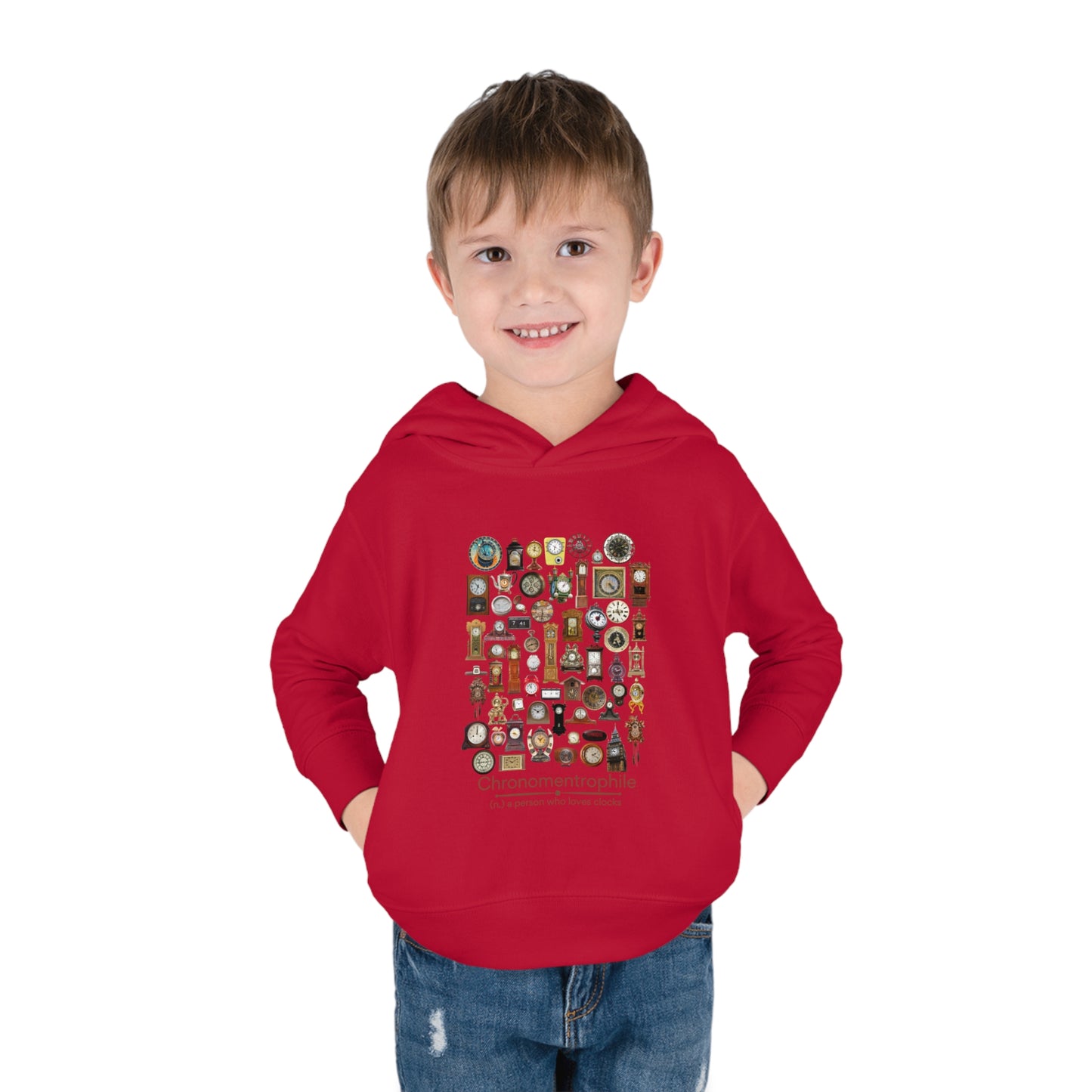 Chronomentrophile - lover of clocks Toddler Pullover Fleece Hoodie