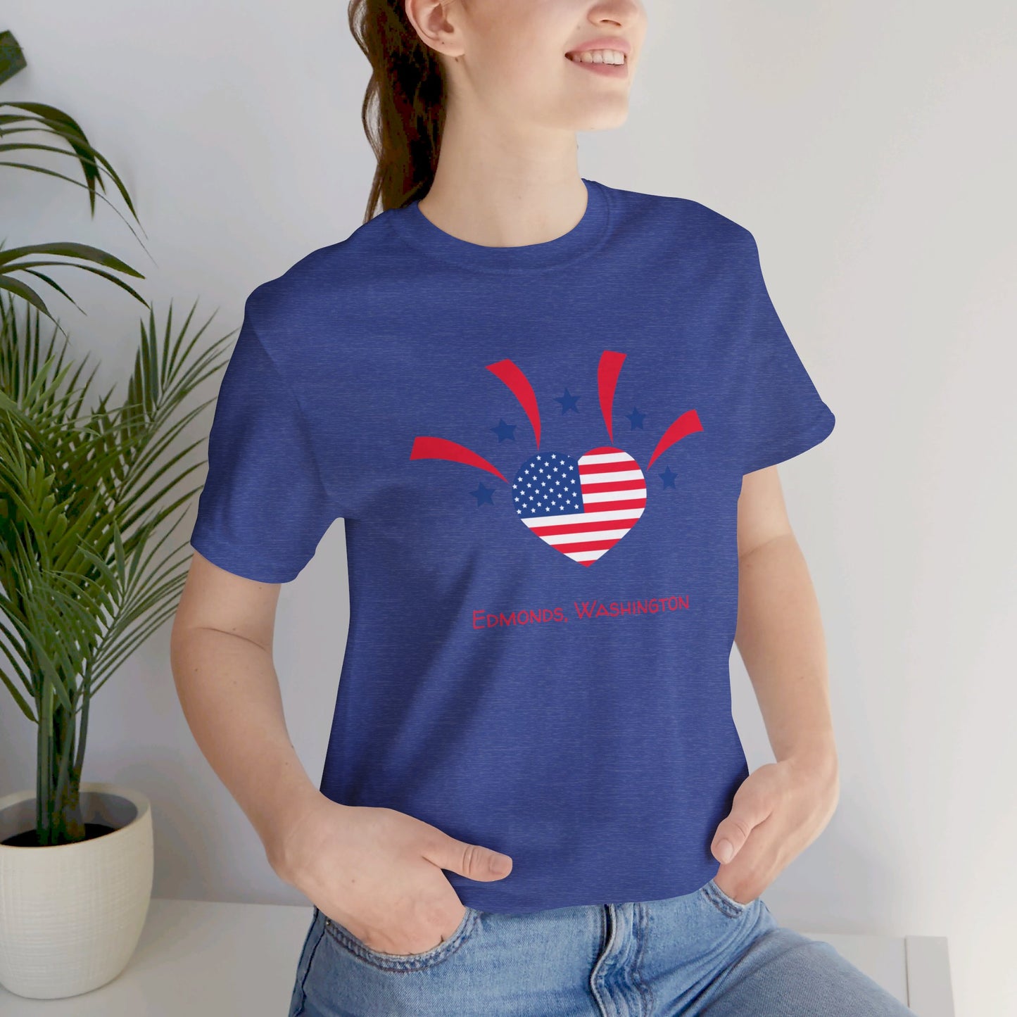 Edmonds USA Heart T-shirt