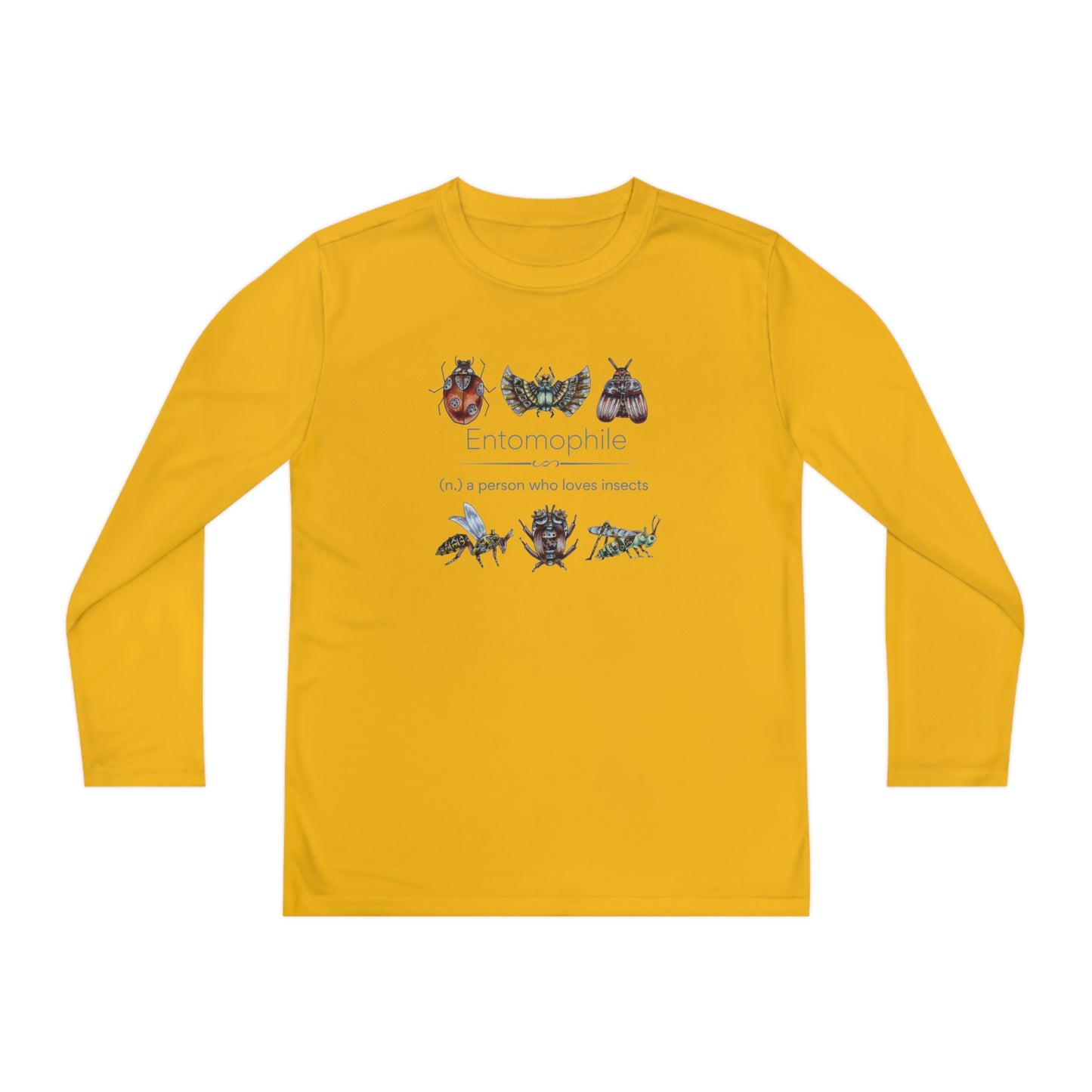 Entomophile II - Lover of Insects and Bugs Youth Long Sleeve Competitor Tee