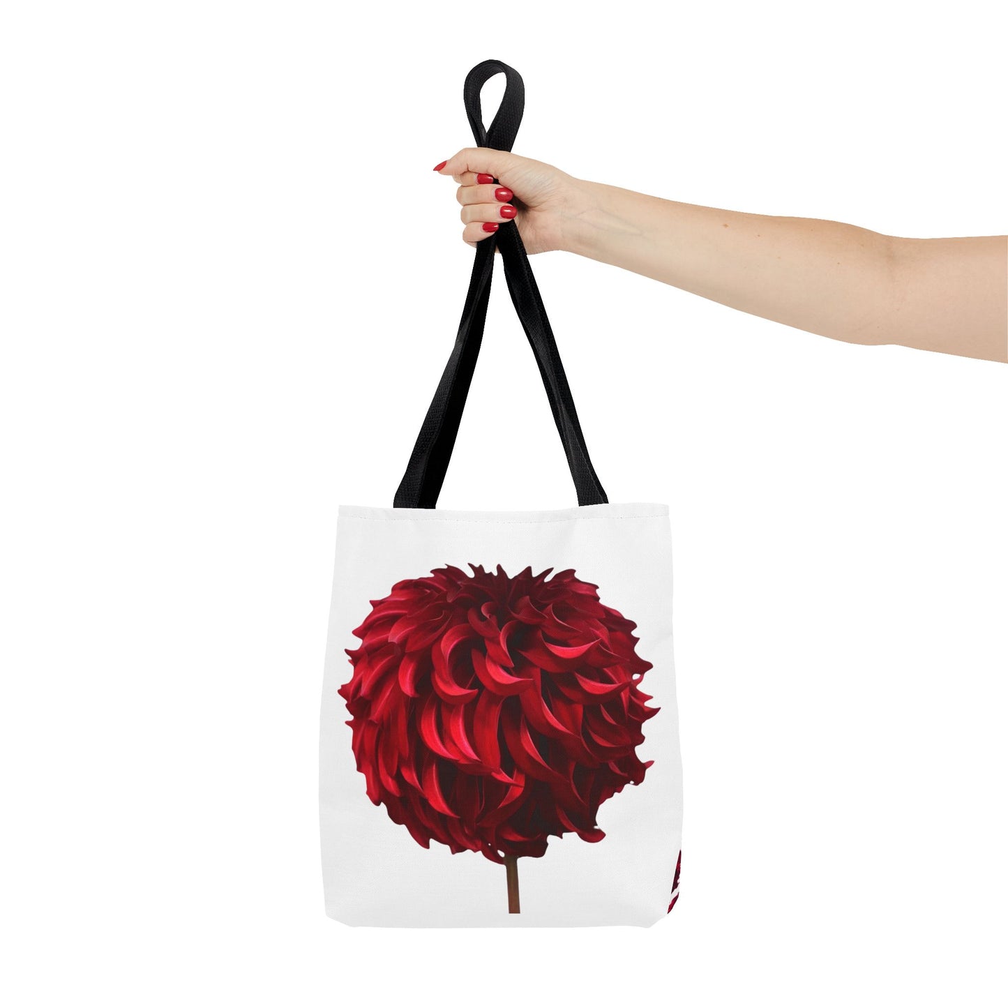 Red Dahlia Tote Bag