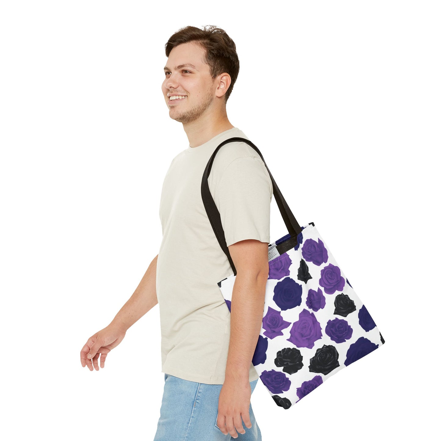 Dark Purple Roses Tote Bag