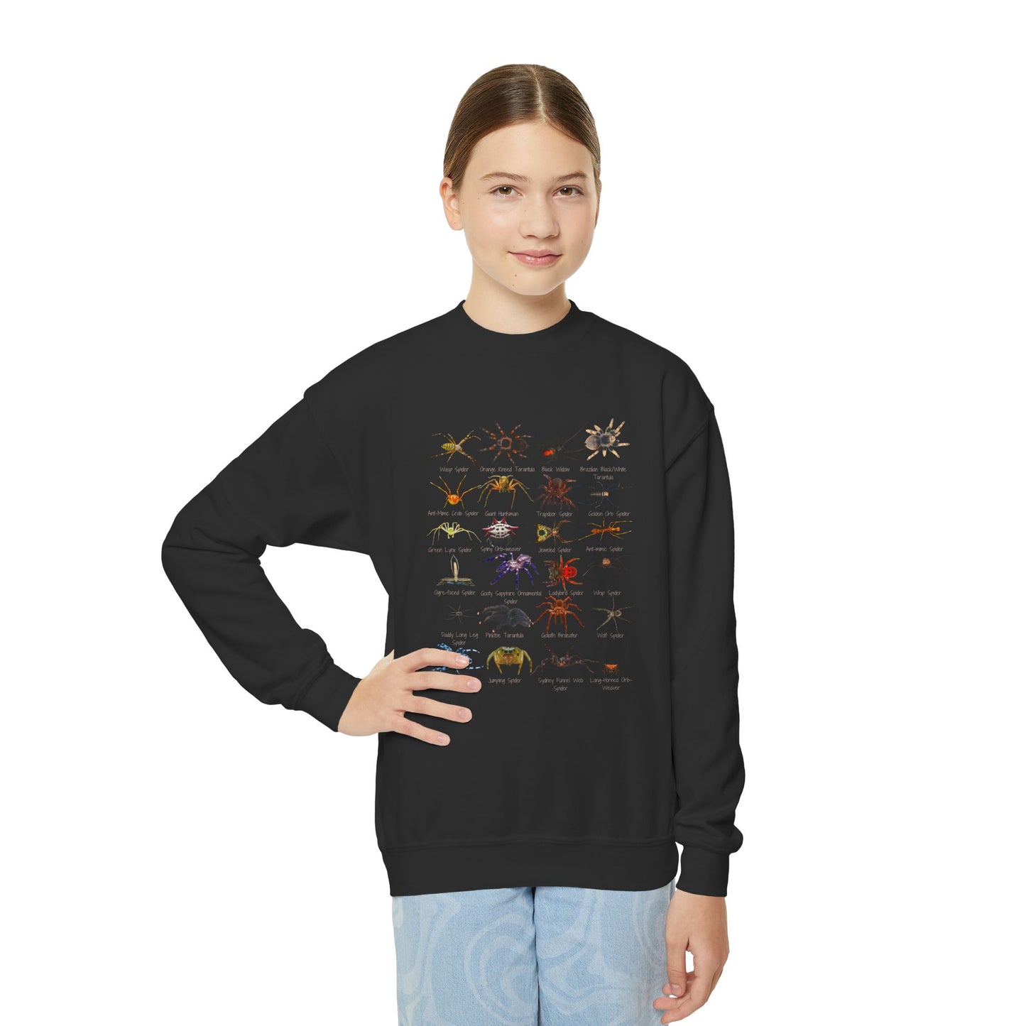 Stupendous Spiders Youth Crewneck Sweatshirt