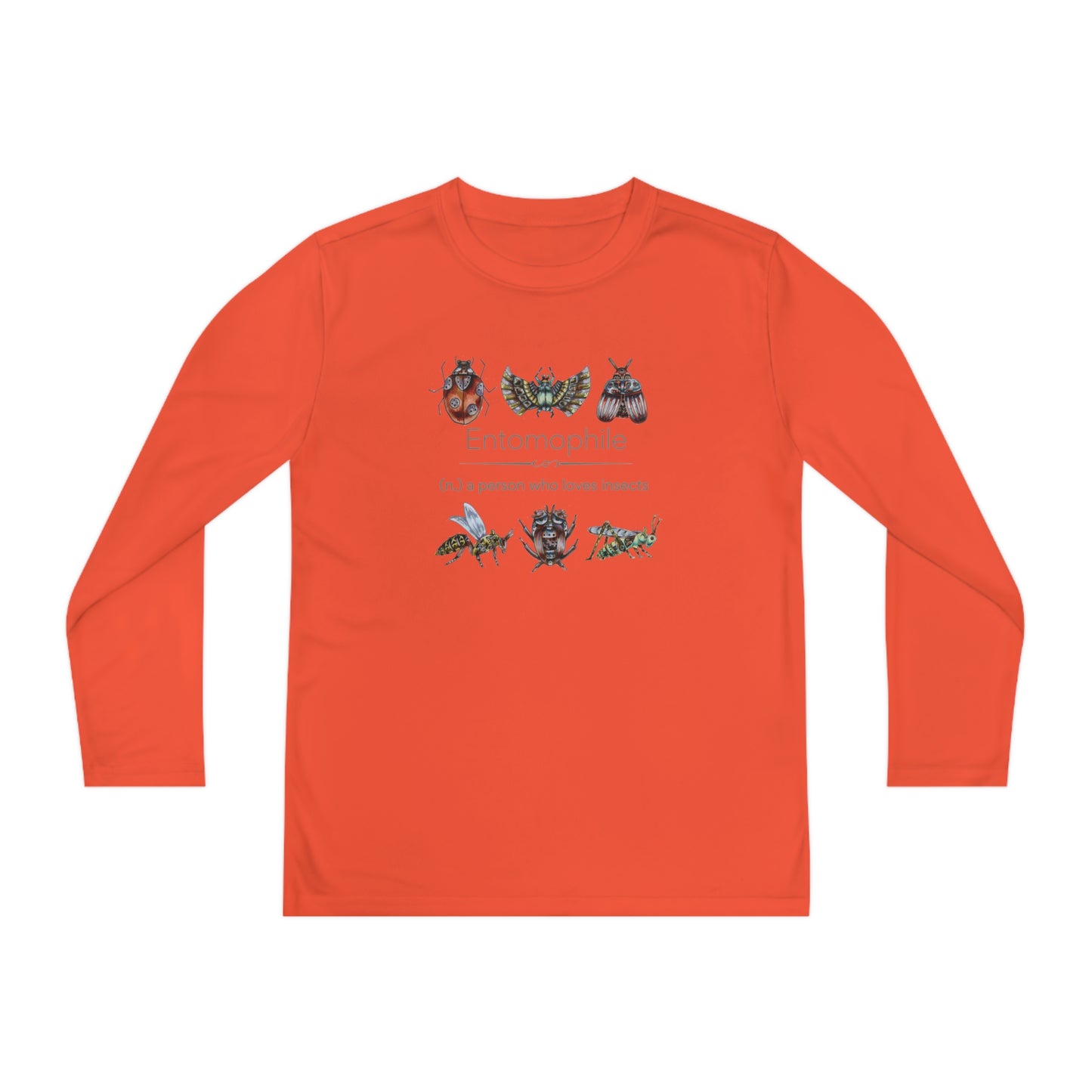 Entomophile II - Lover of Insects and Bugs Youth Long Sleeve Competitor Tee