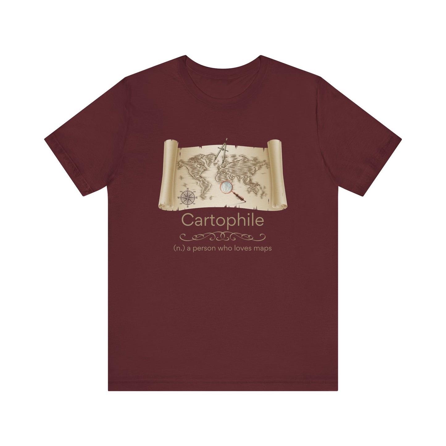 Cartophile - map lover T-shirt