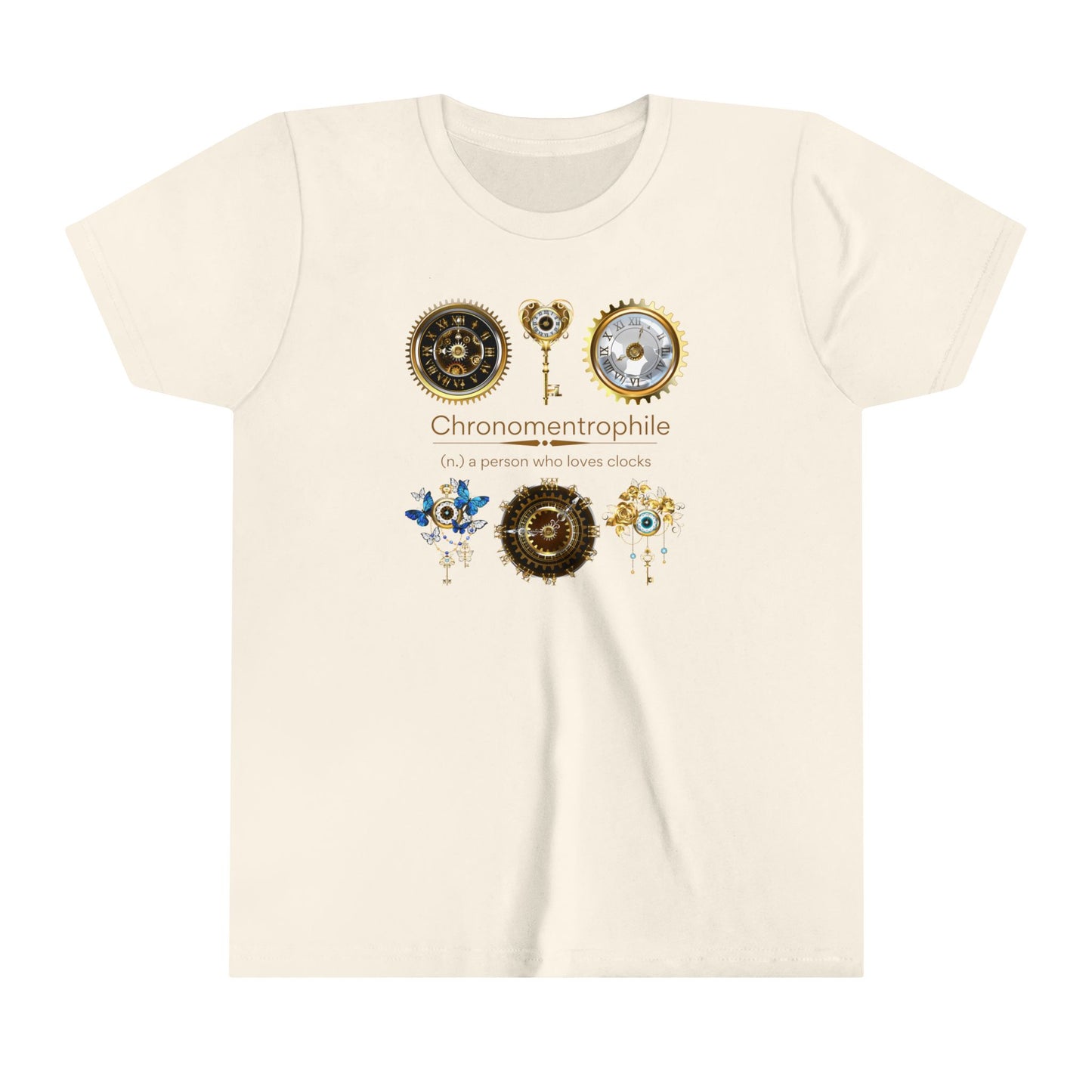 Chronomentrophile - Clock Lover Youth Short Sleeve Tee