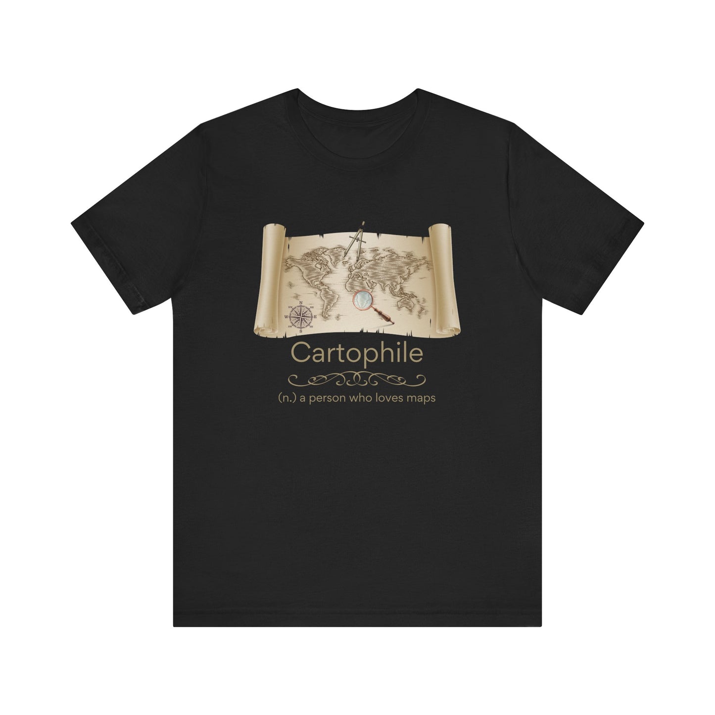 Cartophile - map lover T-shirt