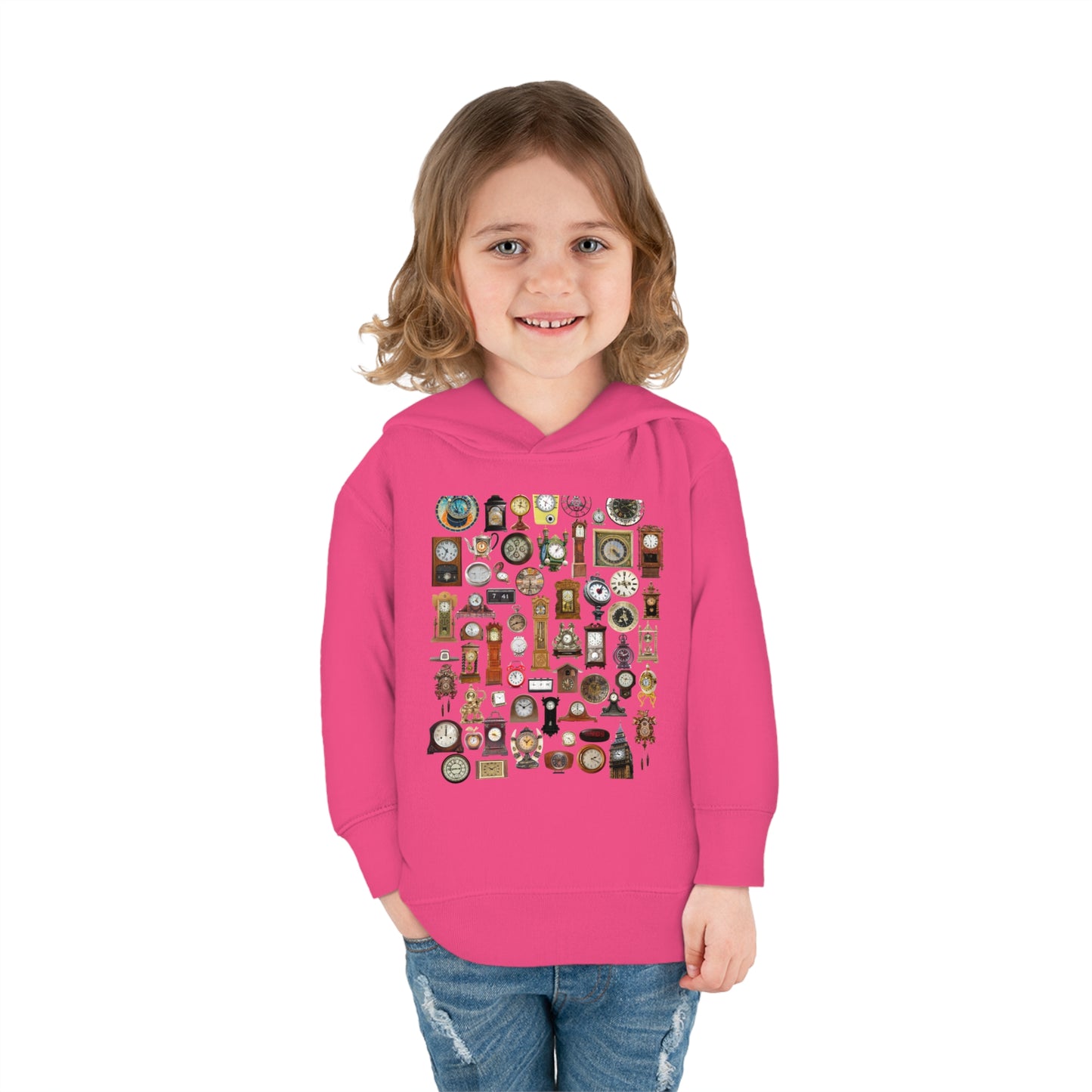 All the Clocks Toddler Pullover Fleece Hoodie