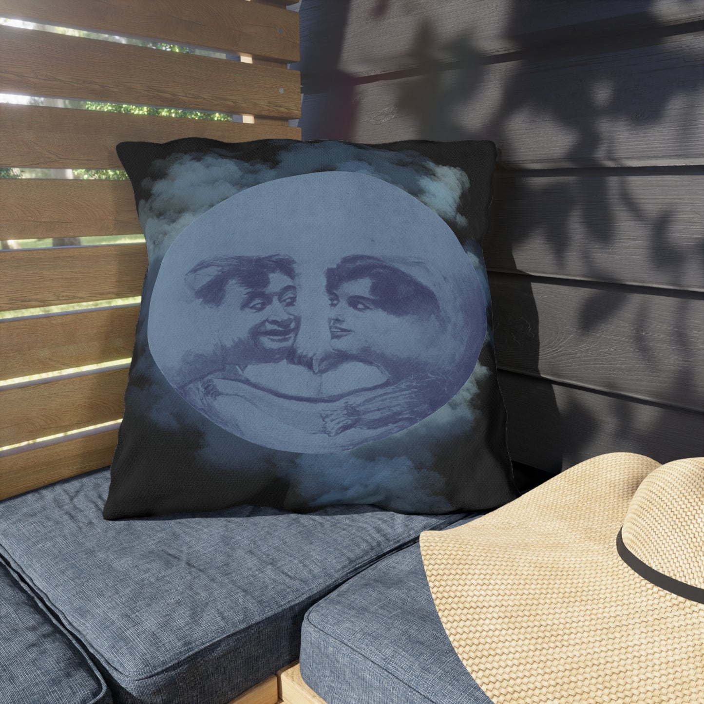 Lover's Blue Moon Outdoor Pillows
