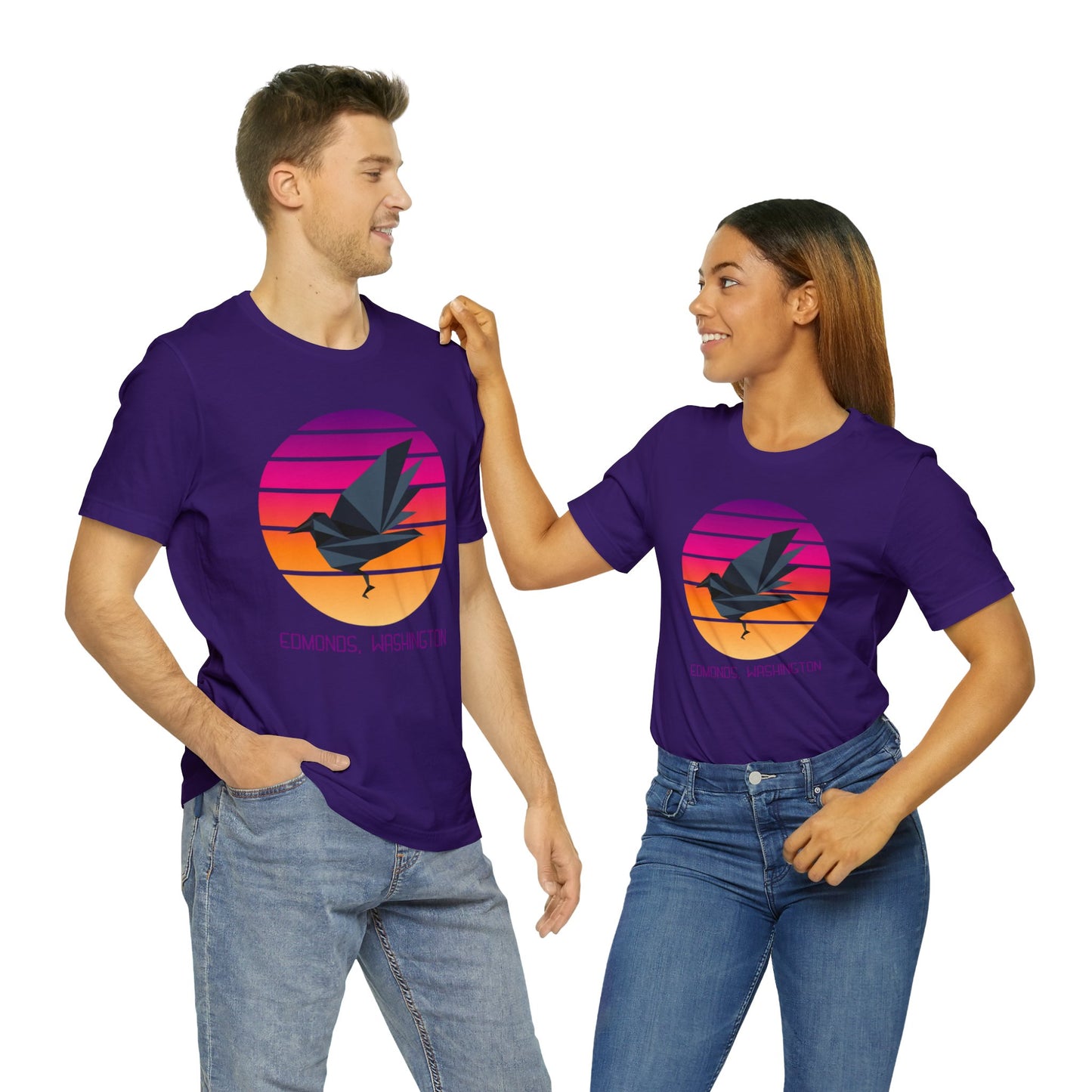 Sunset Crow Edmonds T-Shirt