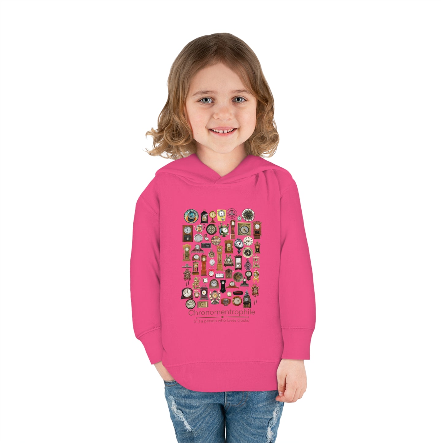 Chronomentrophile - lover of clocks Toddler Pullover Fleece Hoodie