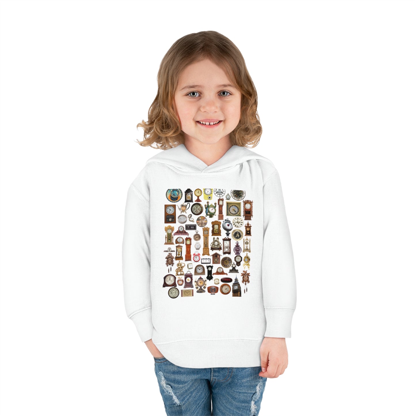 All the Clocks Toddler Pullover Fleece Hoodie