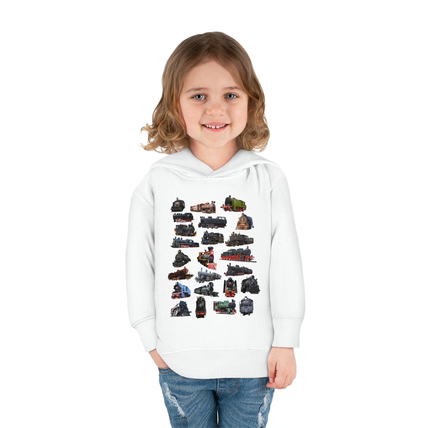 Locomotive Steam Engines Toddler Pullover Fleece Hoodie