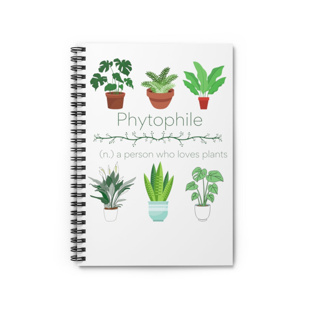 Phytophile Spiral Notebook - Ruled Line