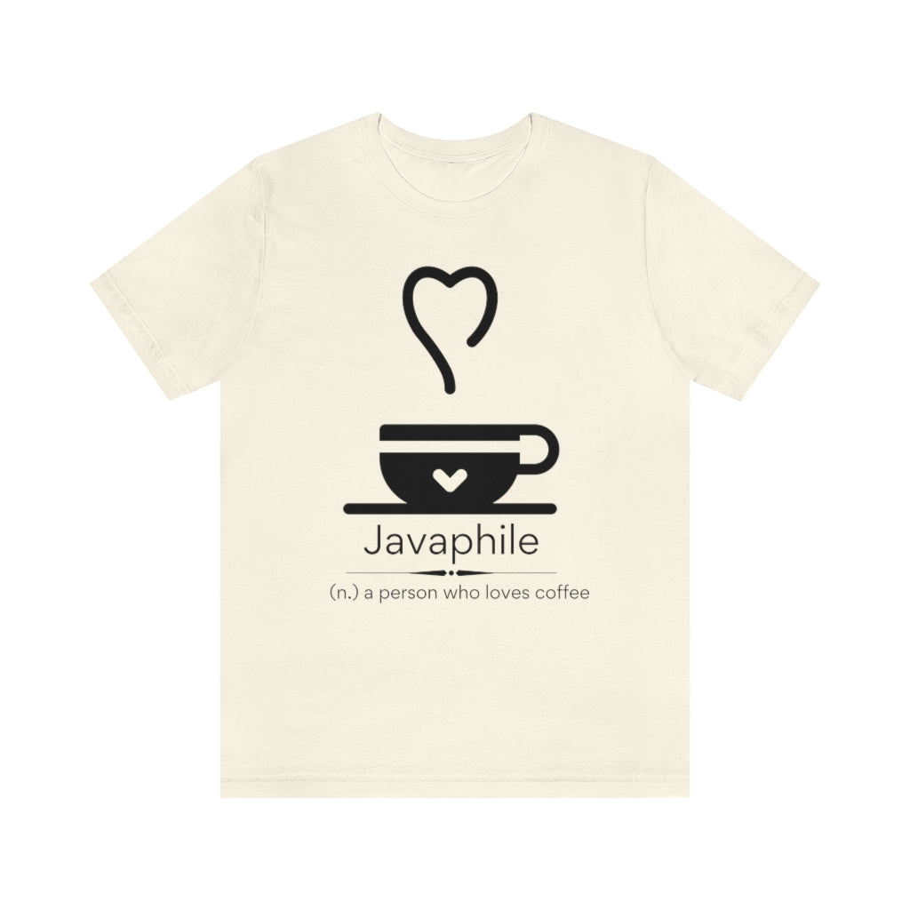 Javaphile - coffee lover T-shirt