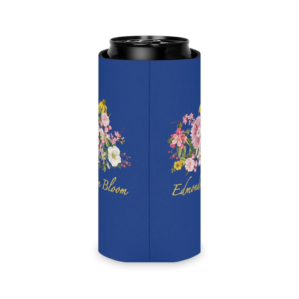 Edmonds in Bloom Can Cooler (Blue)