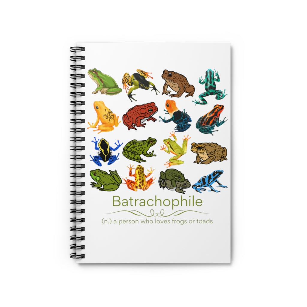 Batrachophile Spiral Notebook - Ruled Line