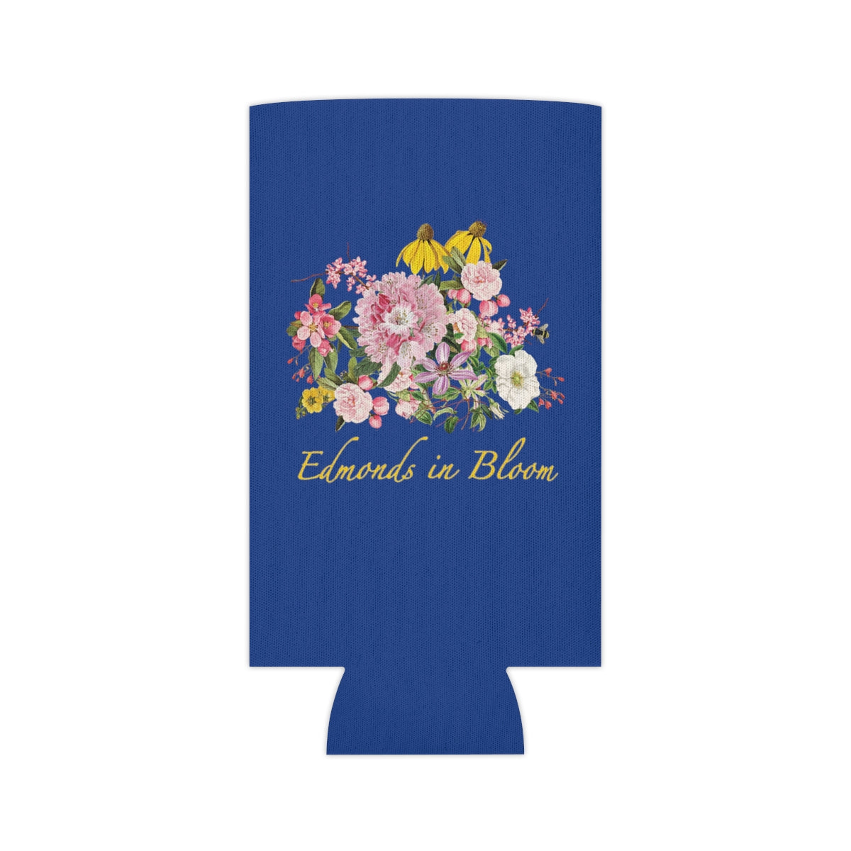 Edmonds in Bloom Can Cooler (Blue)