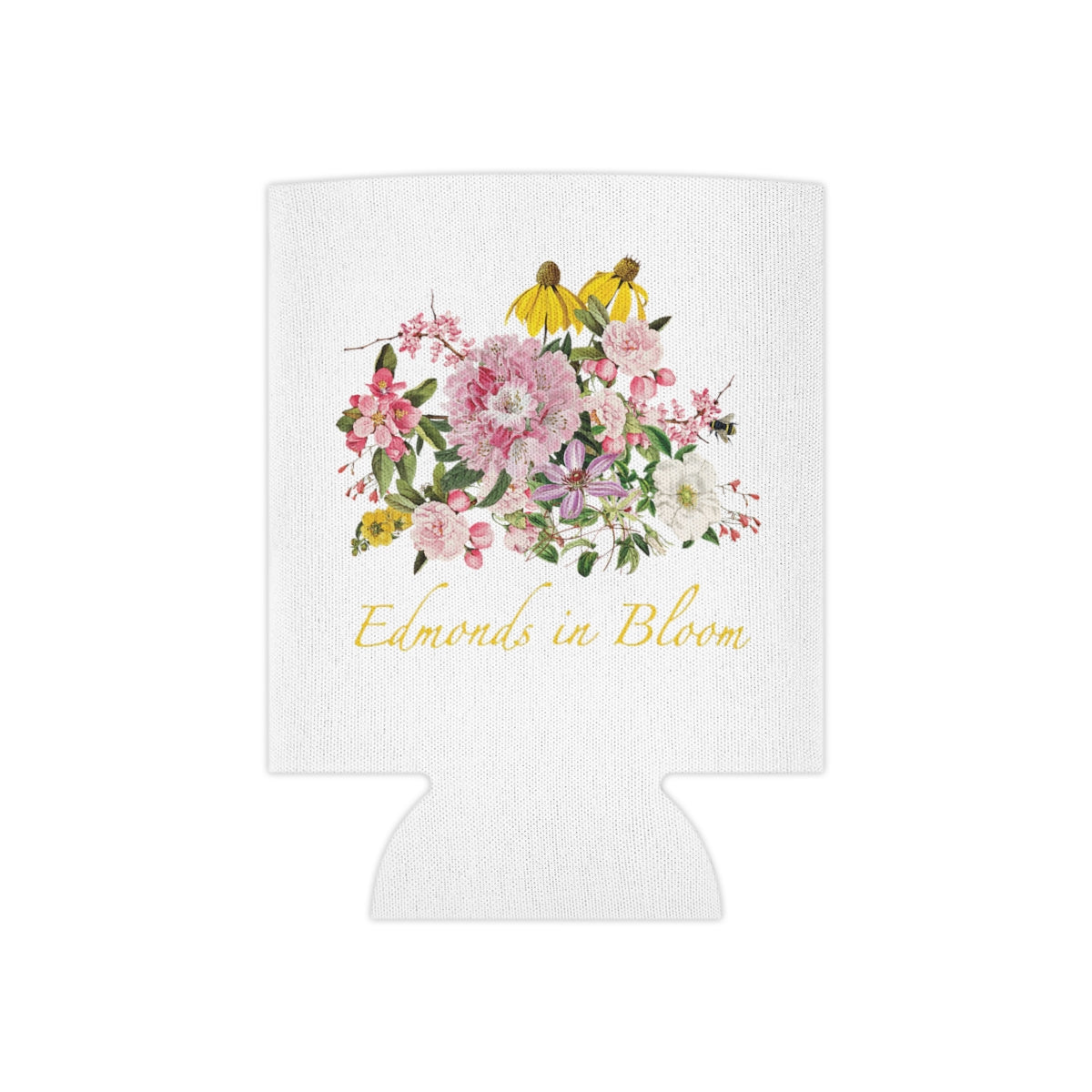 Edmonds in Bloom Can Cooler (White)
