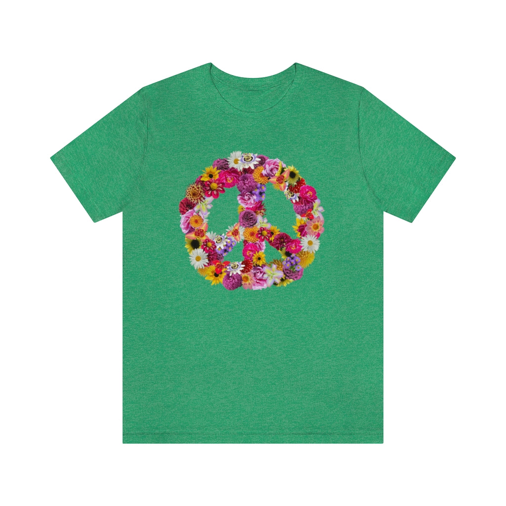 Flowery Peace Sign T-shirt