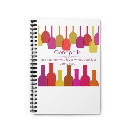 Oenophile Spiral Notebook - Ruled Line