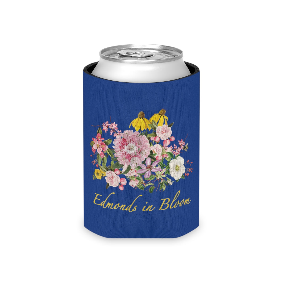 Edmonds in Bloom Can Cooler (Blue)