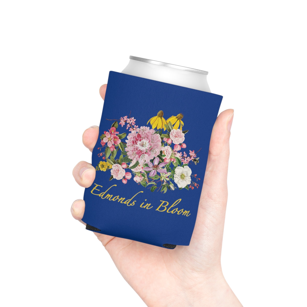 Edmonds in Bloom Can Cooler (Blue)