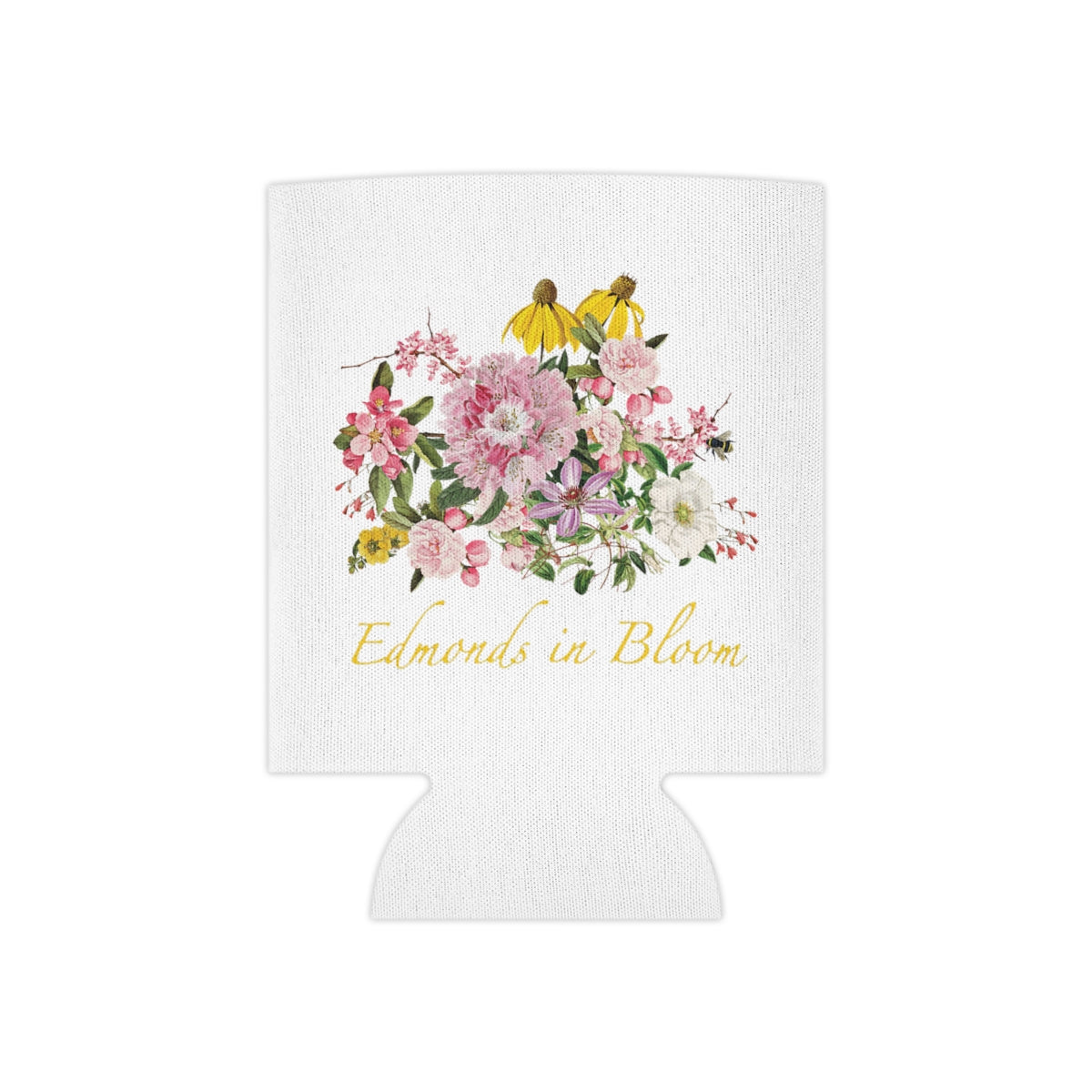 Edmonds in Bloom Can Cooler (White)