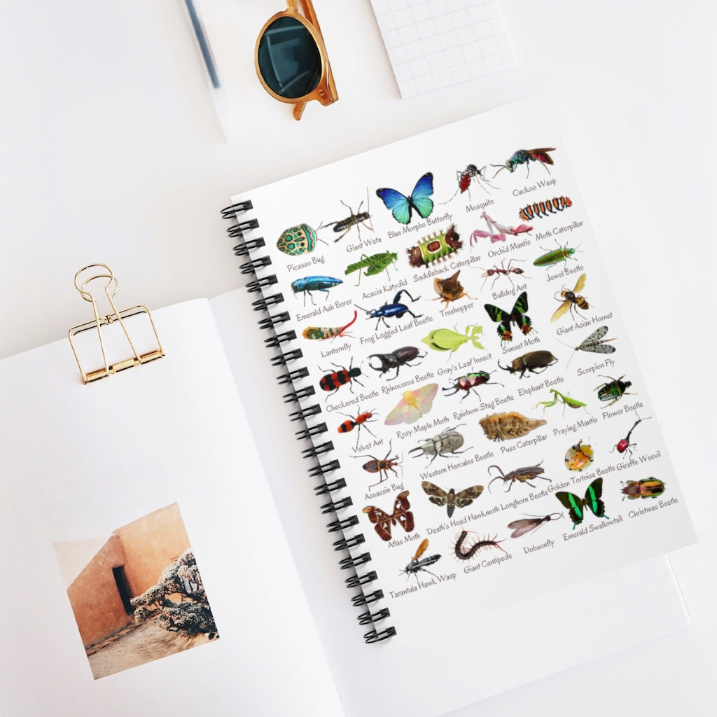 Impressive Insects Spiral Notebook - Ruled Line