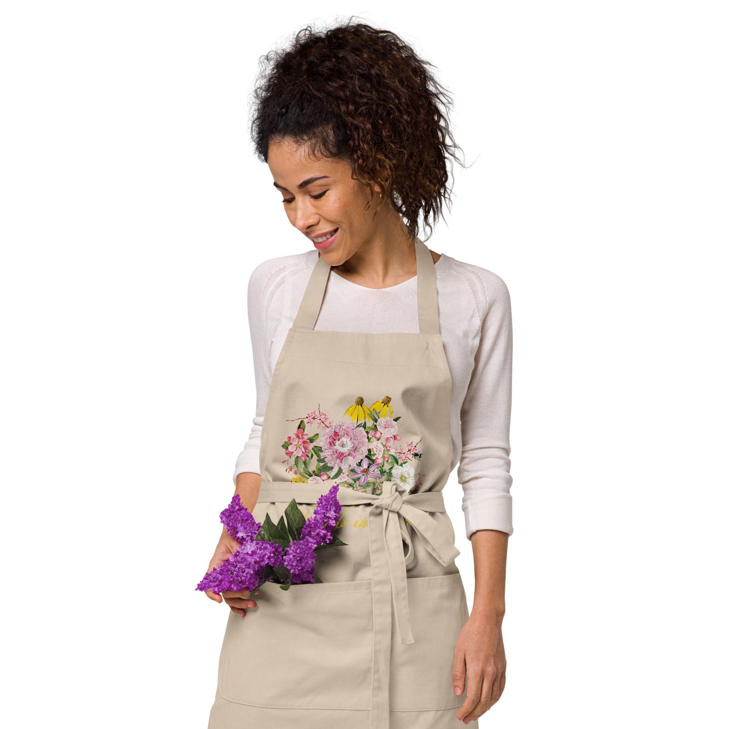 Edmonds in Bloom Organic cotton apron