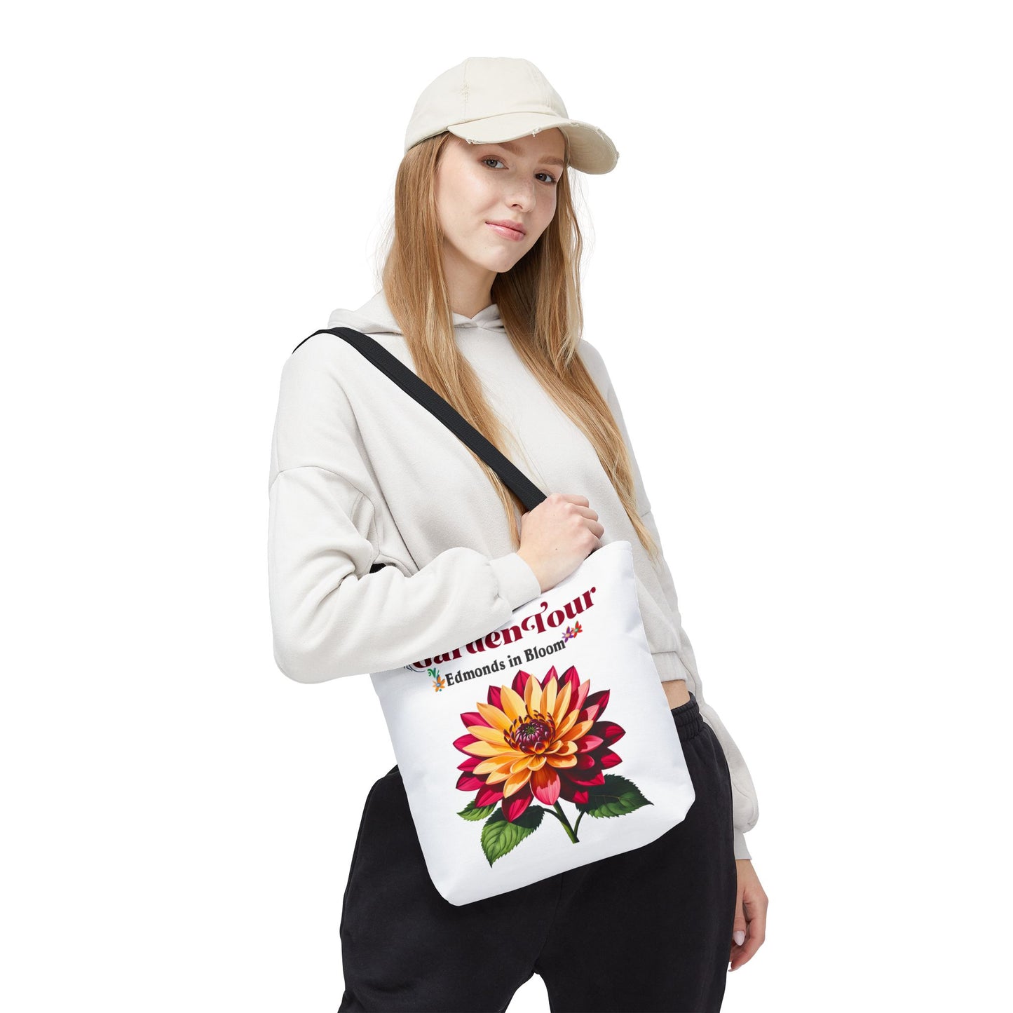 Edmonds in Bloom Garden Tour 2026 Tote Bag (White)