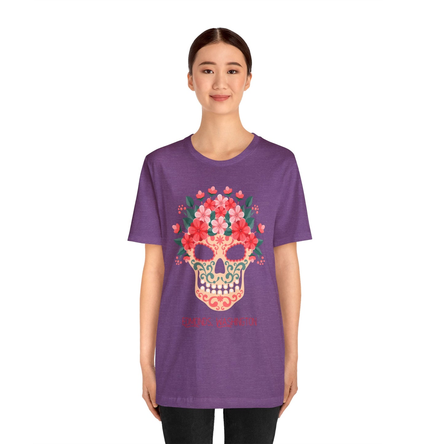 Sugar Skull Edmonds Love T-Shirt