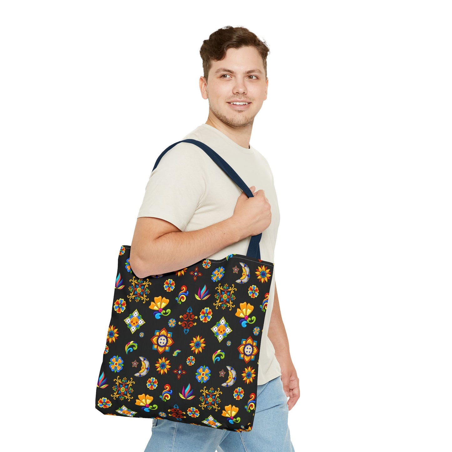 Talavera Mexican Tile Inspired Tote Bag