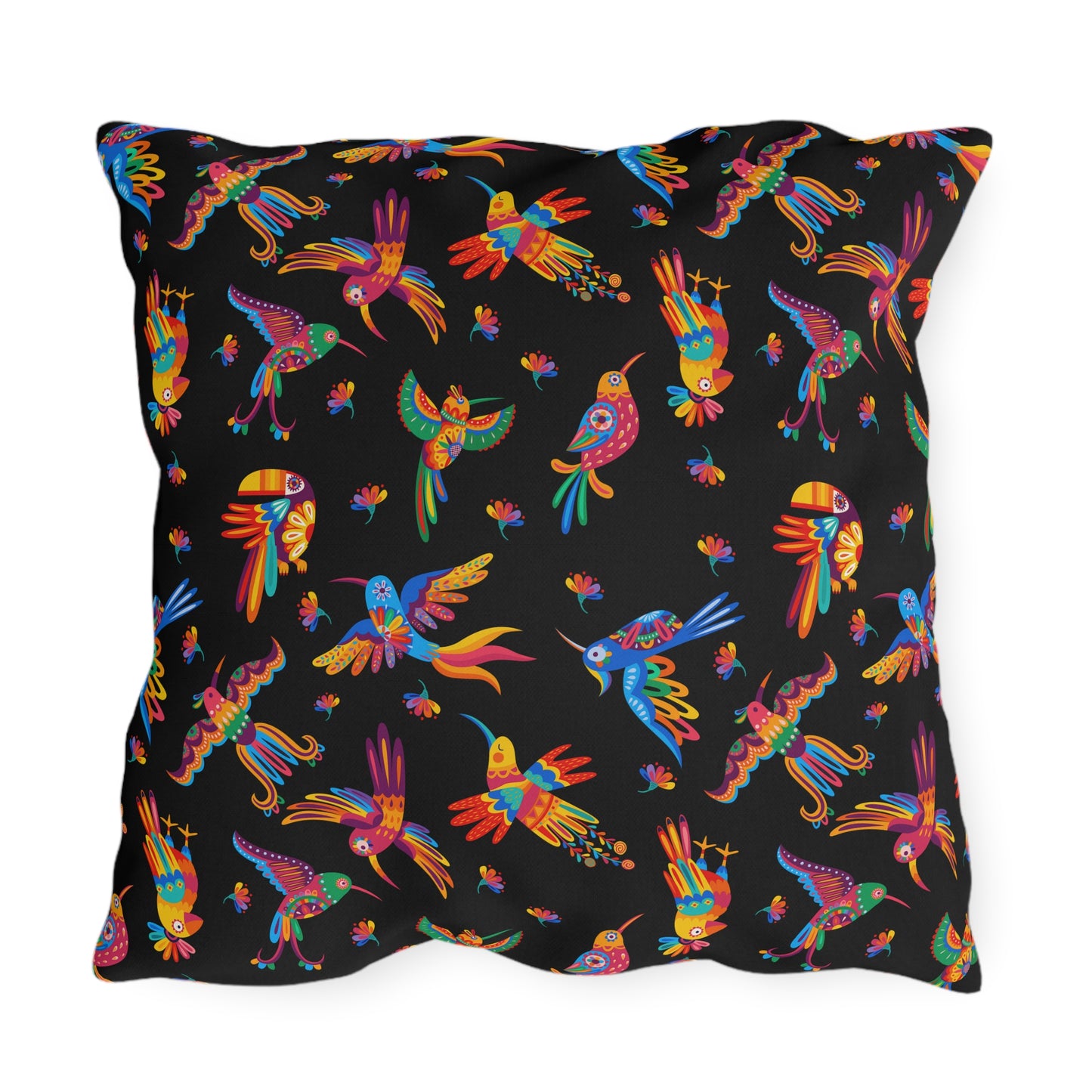Talavera Birds Mexican Motif Outdoor Pillows
