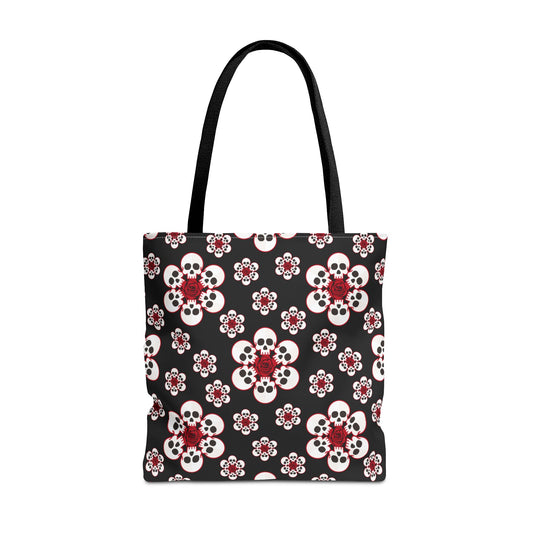 Skull Flower Tote Bag