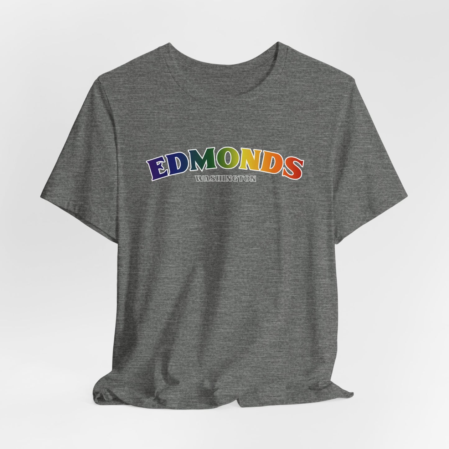 Edmonds Washington RAINBOW Unisex Jersey Short Sleeve Tee