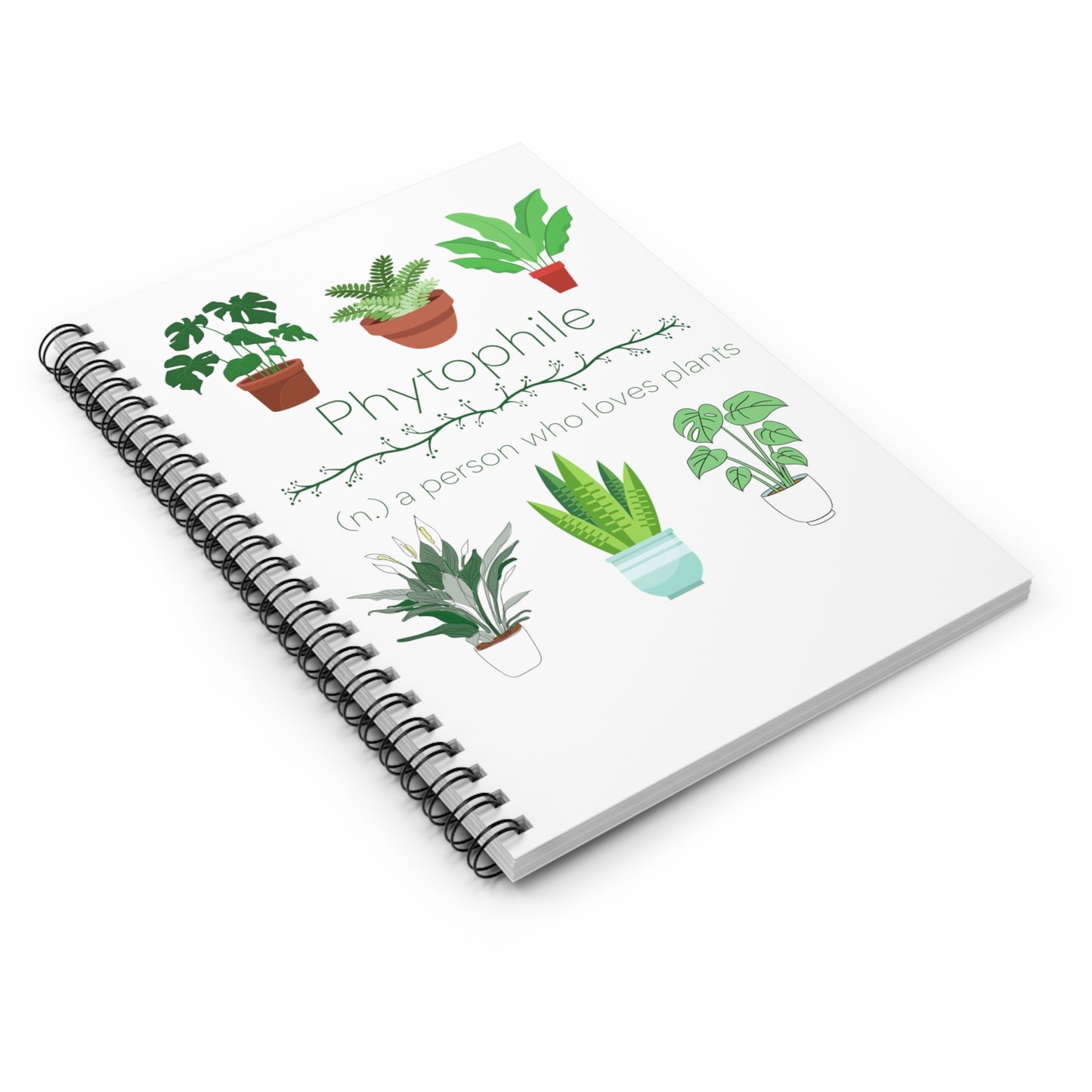 Phytophile Spiral Notebook - Ruled Line